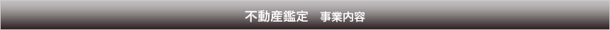 不動産鑑定　事業内容